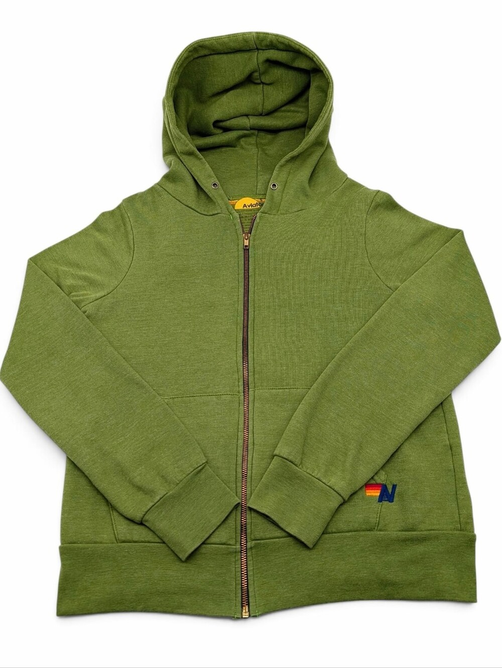 Aviator Nation Green Bolt Hoodie Small
